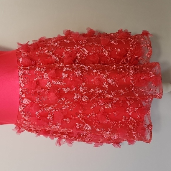 Hebeos Women's Size S Princess Pink Spaghetti Strap Sleeveless Mini Party Dress - Picture 4 of 16